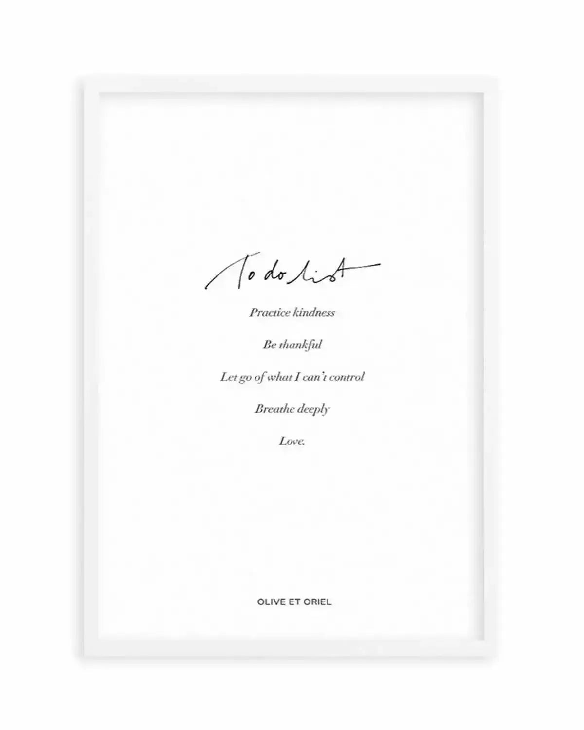 To Do List Art Print from Olive et Oriel where you can shop wallpaper and artworks online