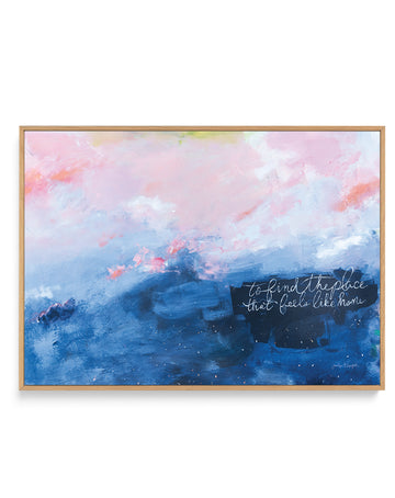To Find The Place | Framed Canvas Wall Art