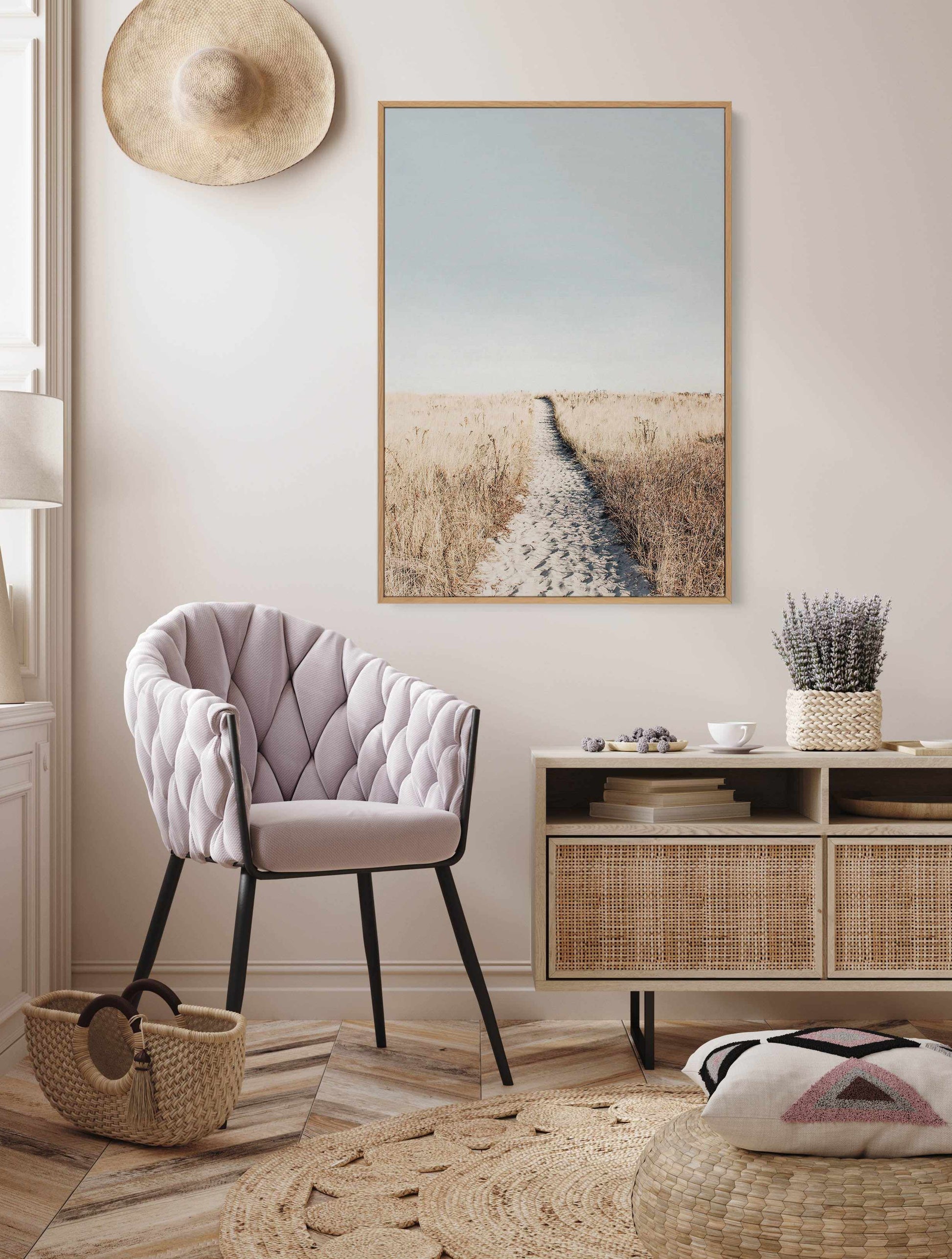 To The Beach By Kathrin Pienaar | Framed Canvas Art Print from Olive et Oriel where you can shop wallpaper and artworks online