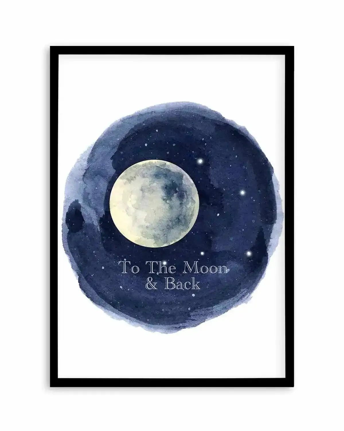 To The Moon & Back Art Print from Olive et Oriel where you can shop wallpaper and artworks online