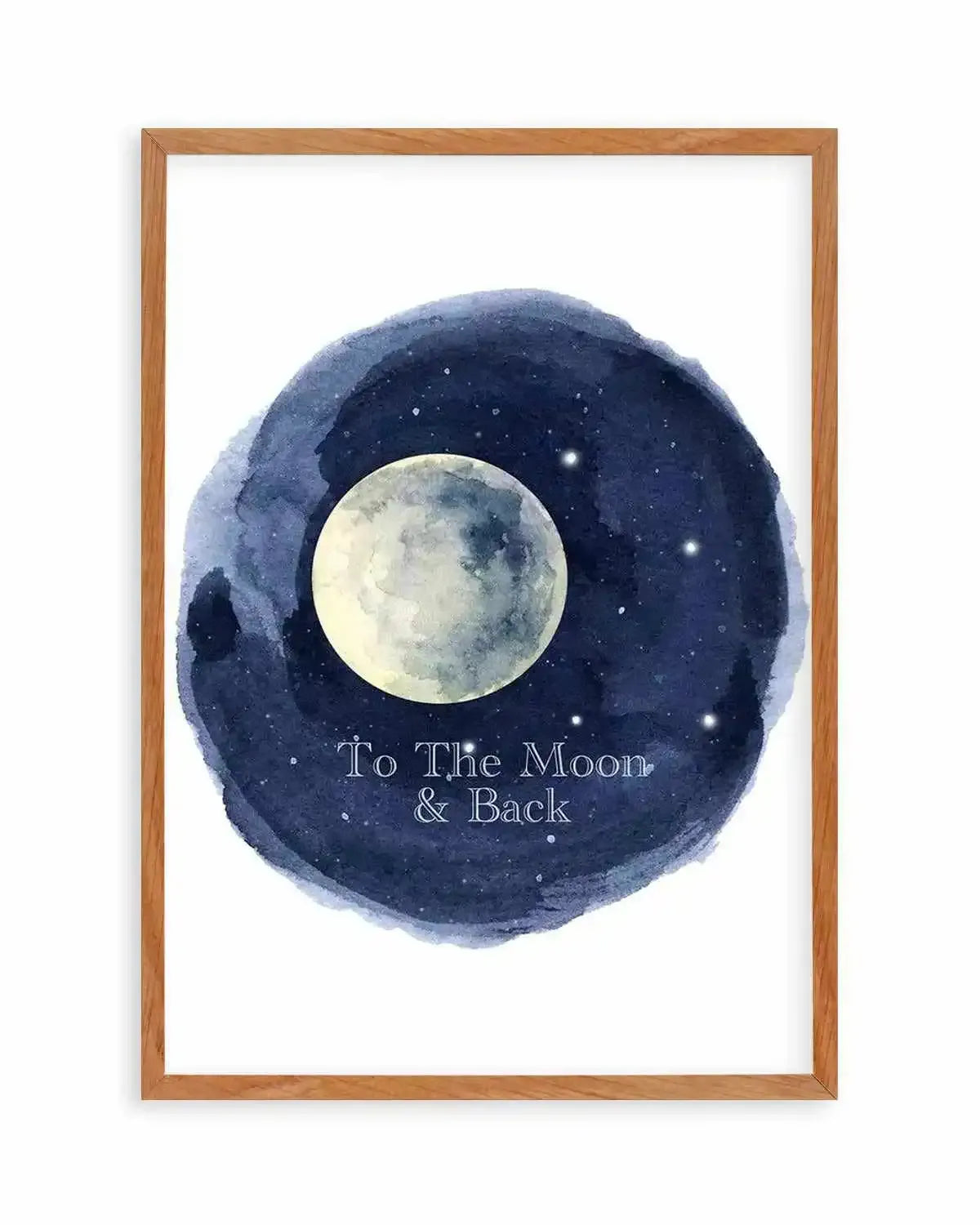 To The Moon & Back Art Print from Olive et Oriel where you can shop wallpaper and artworks online