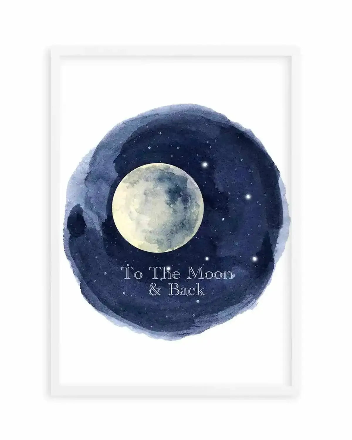 To The Moon & Back Art Print from Olive et Oriel where you can shop wallpaper and artworks online