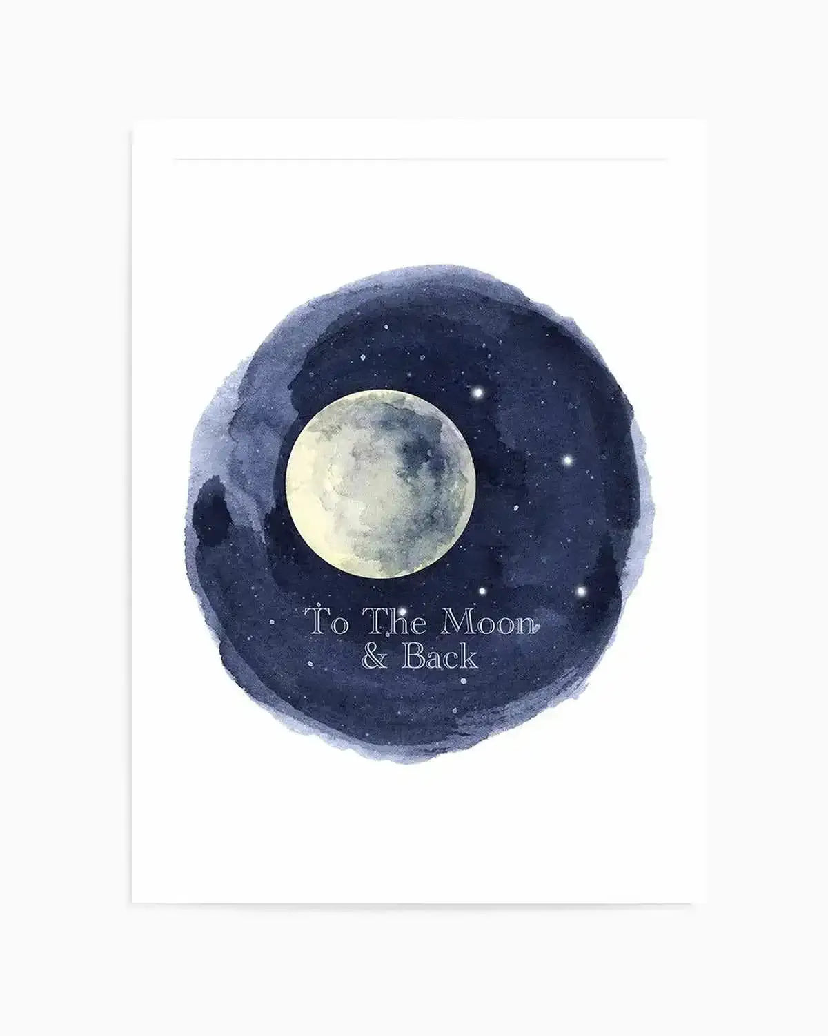 To The Moon & Back Art Print from Olive et Oriel where you can shop wallpaper and artworks online