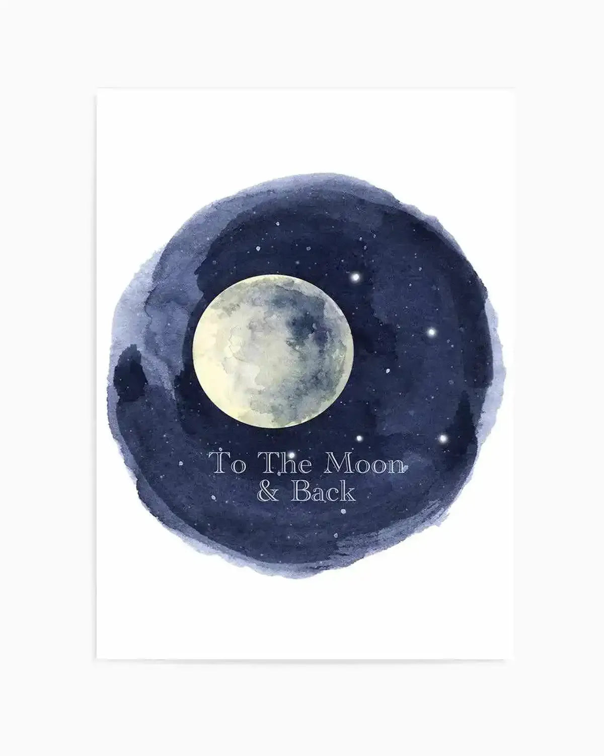 To The Moon & Back Art Print from Olive et Oriel where you can shop wallpaper and artworks online
