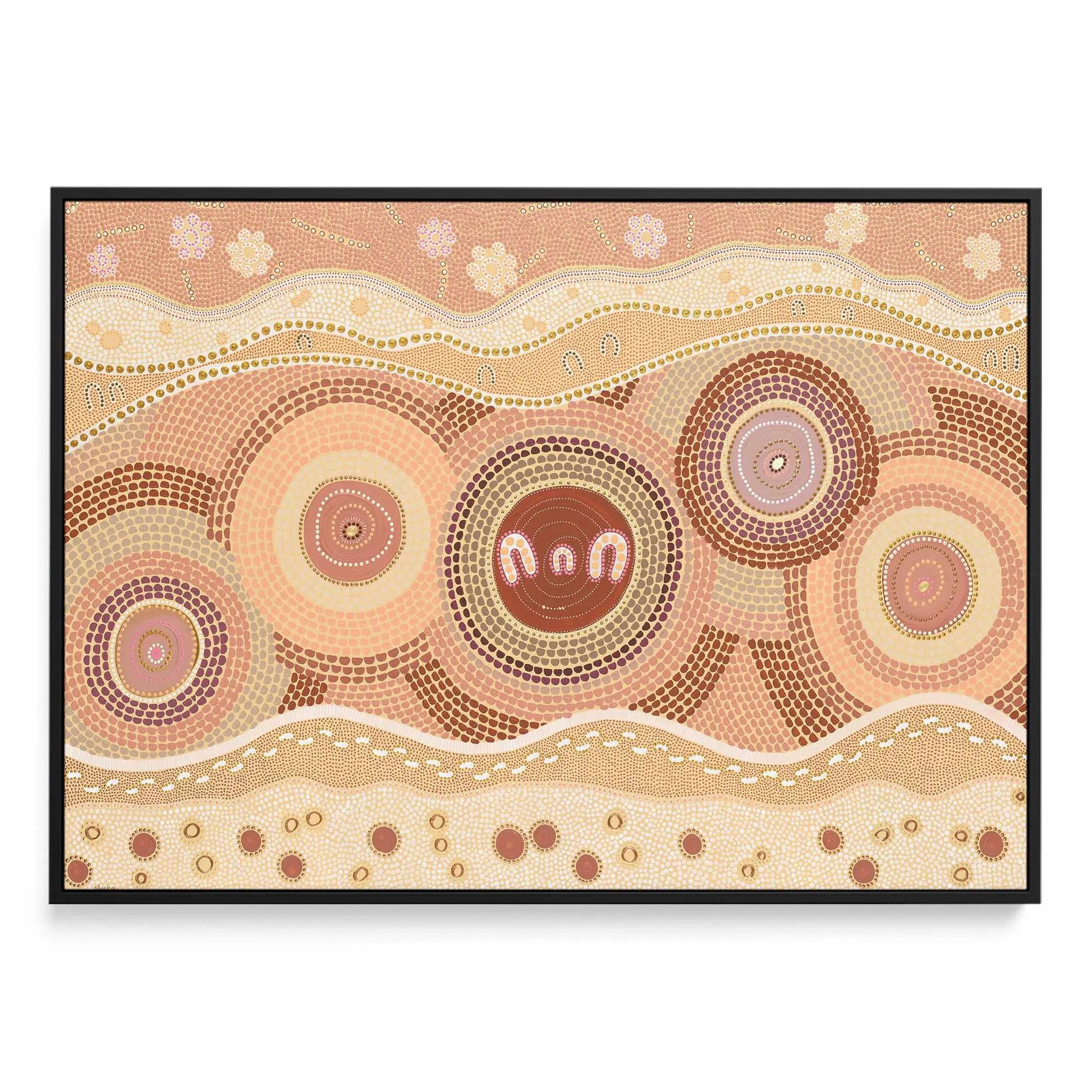 Together by Domica Hill | Framed Canvas Art Print from Olive et Oriel where you can shop wallpaper and artworks online