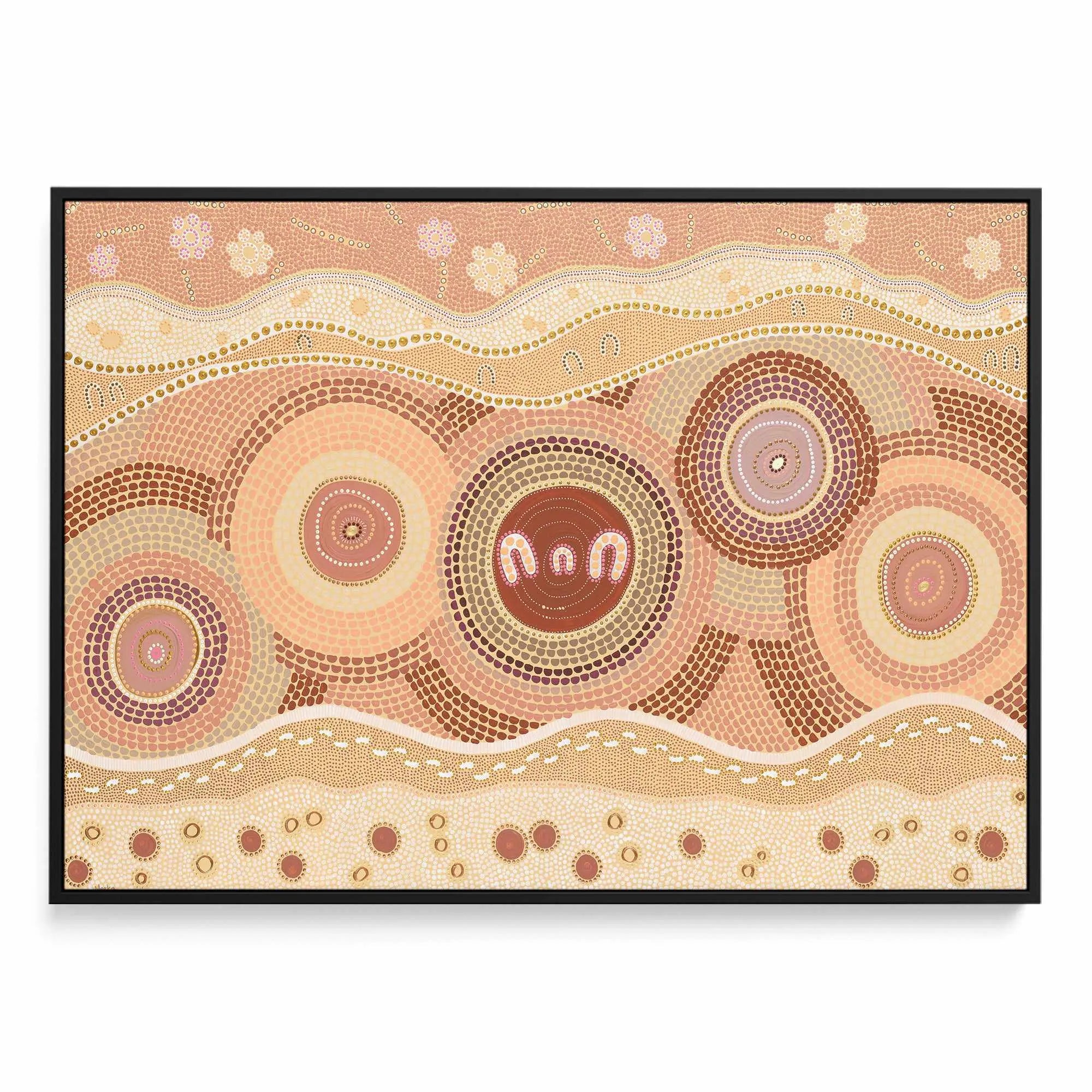 Together by Domica Hill | Framed Canvas Art Print from Olive et Oriel where you can shop wallpaper and artworks online