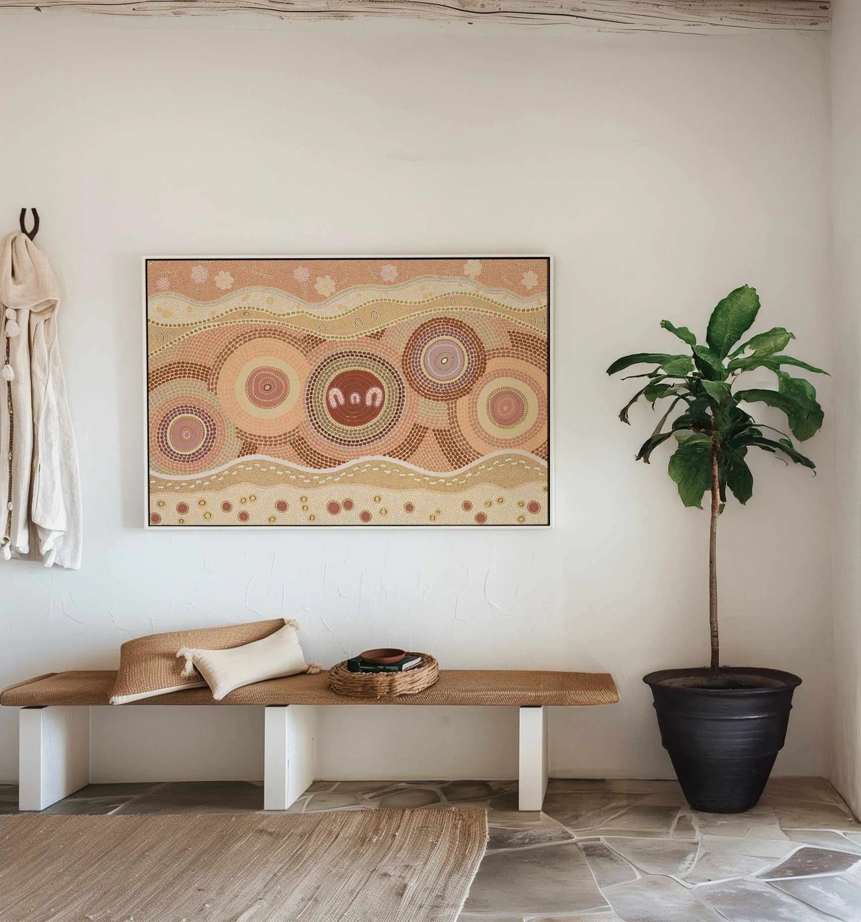 Together by Domica Hill | Framed Canvas Art Print from Olive et Oriel where you can shop wallpaper and artworks online