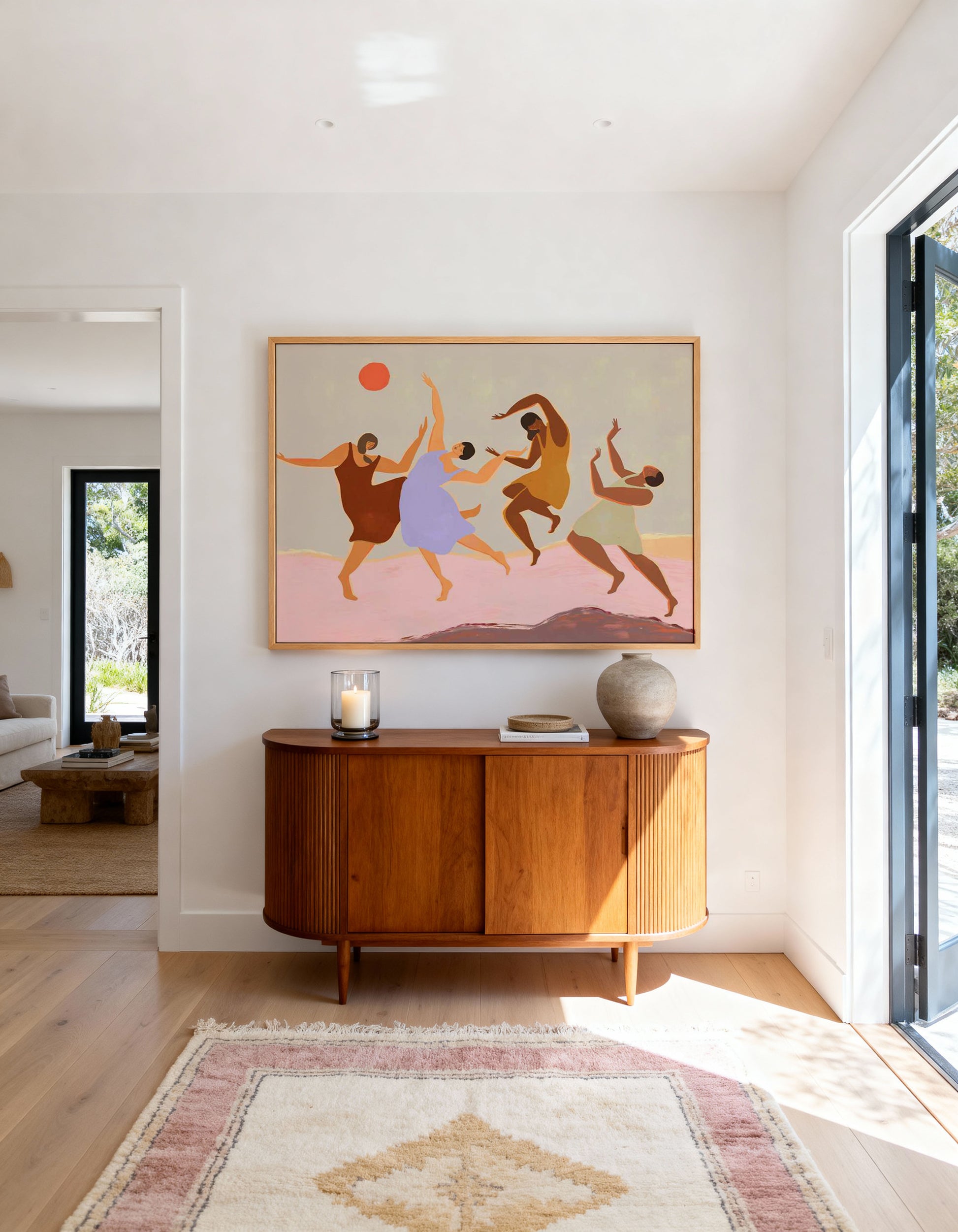 Together by Arty Guava | Framed Canvas Art Print from Olive et Oriel where you can shop wallpaper and artworks online