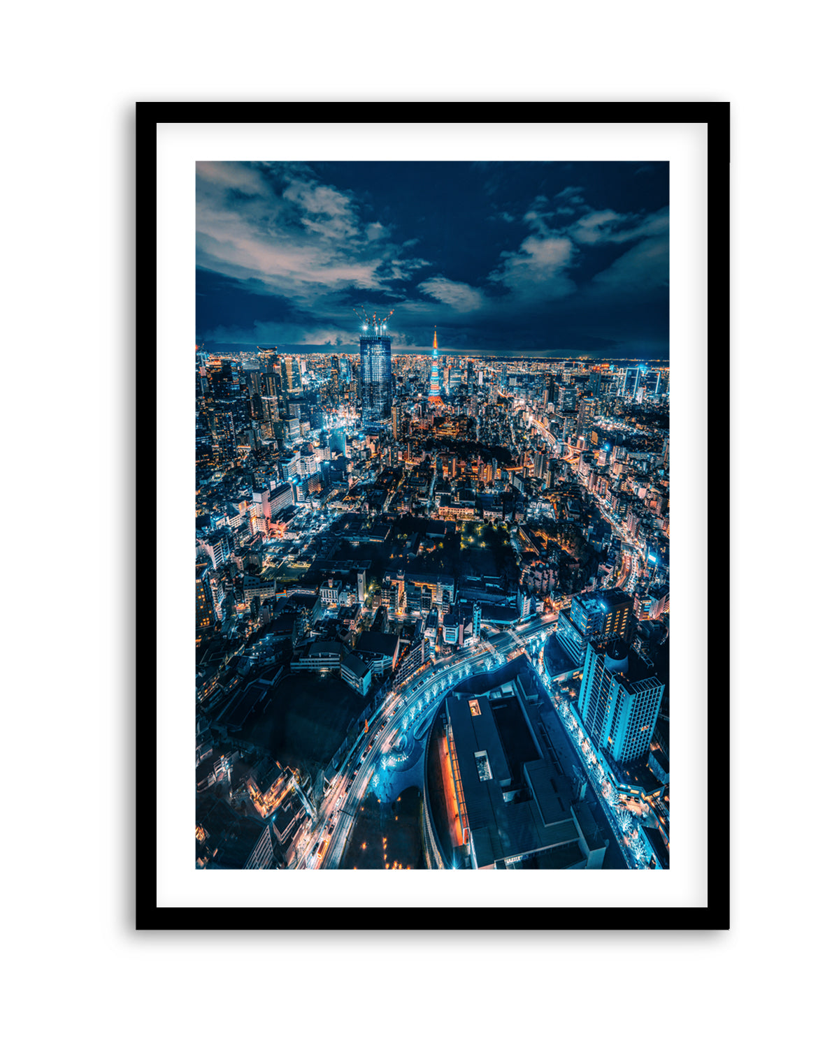 Tokyo City Lights by Christopher Snowman | Art Print