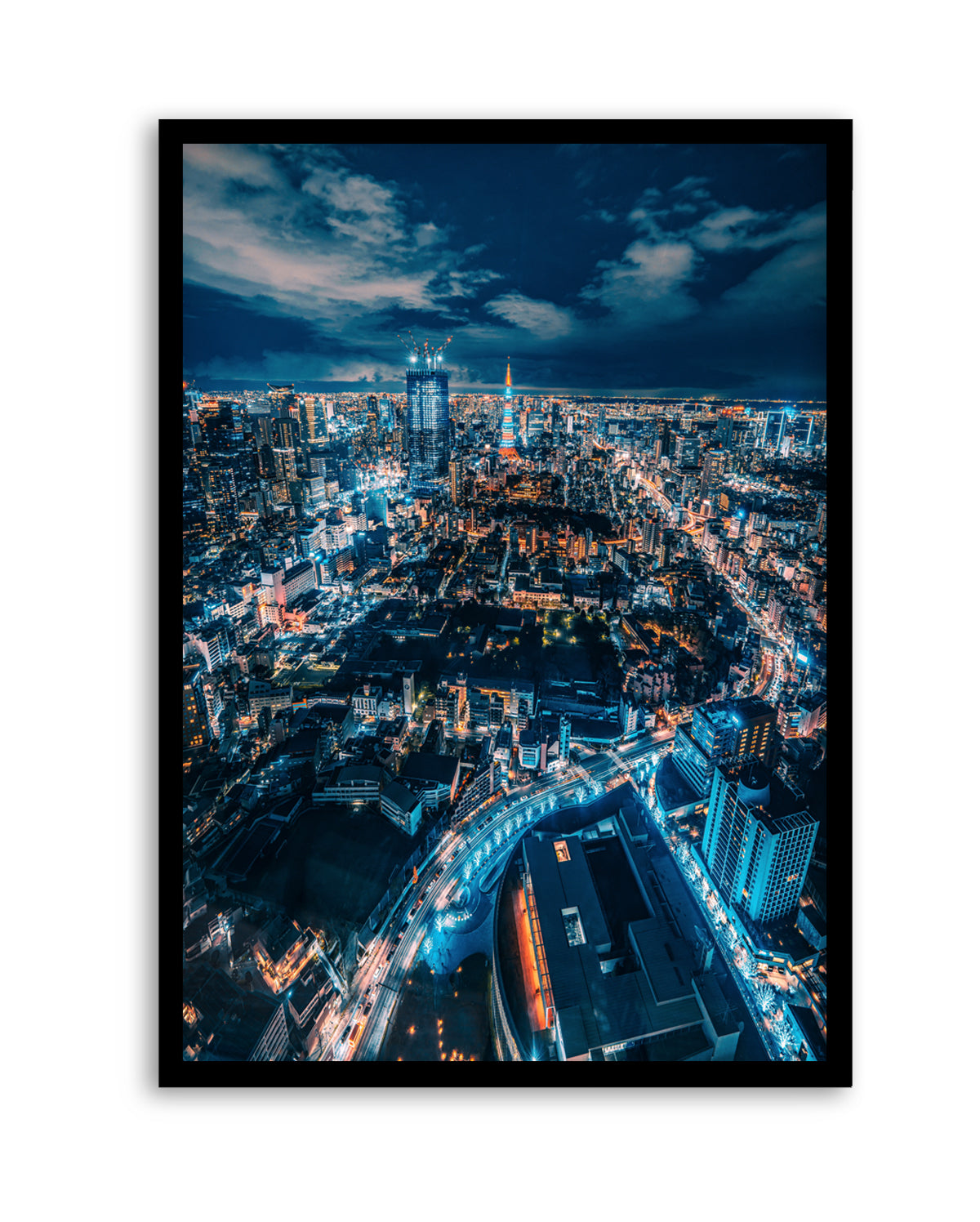 Tokyo City Lights by Christopher Snowman | Art Print