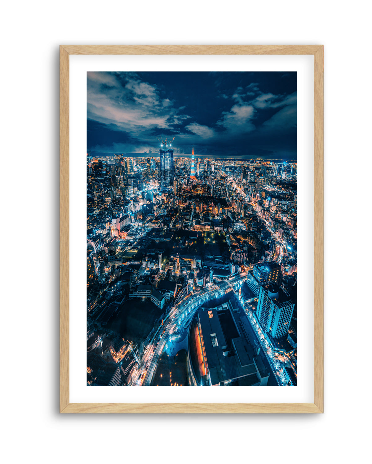 Tokyo City Lights by Christopher Snowman | Art Print