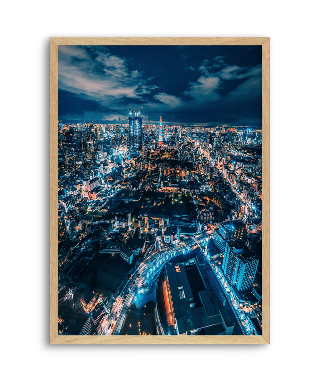Tokyo City Lights by Christopher Snowman | Art Print