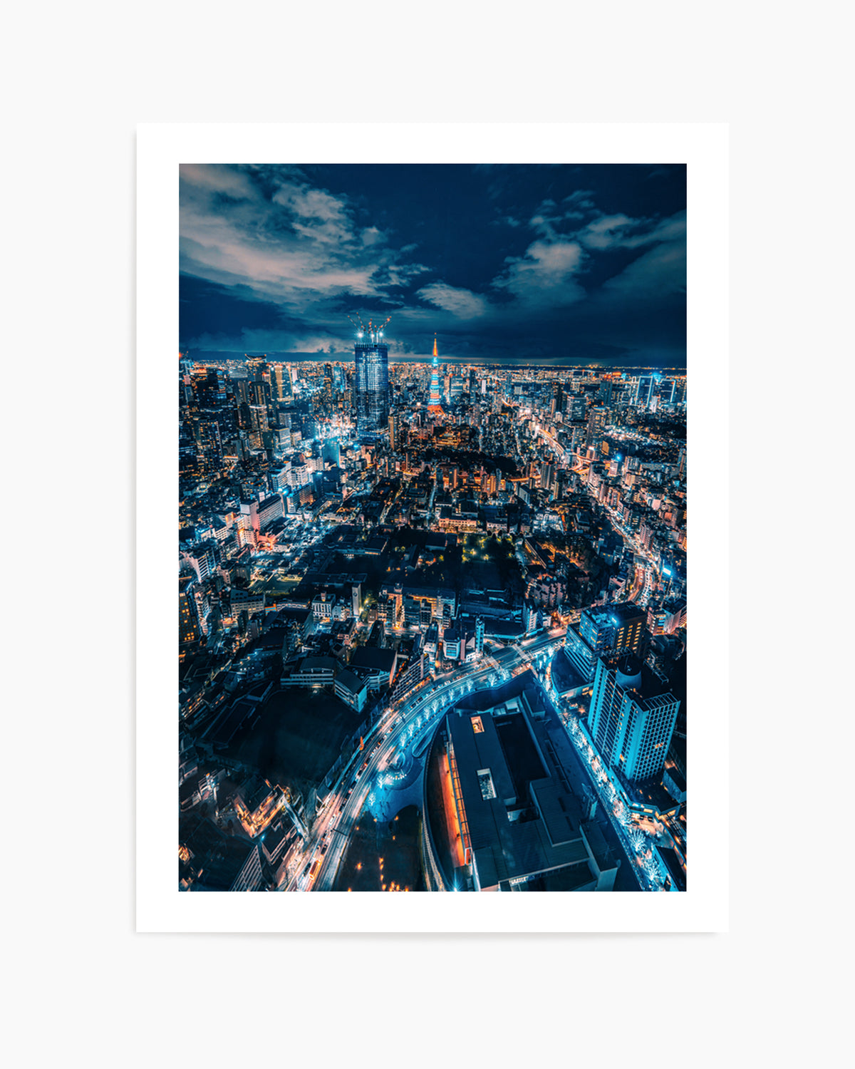 Tokyo City Lights by Christopher Snowman | Art Print