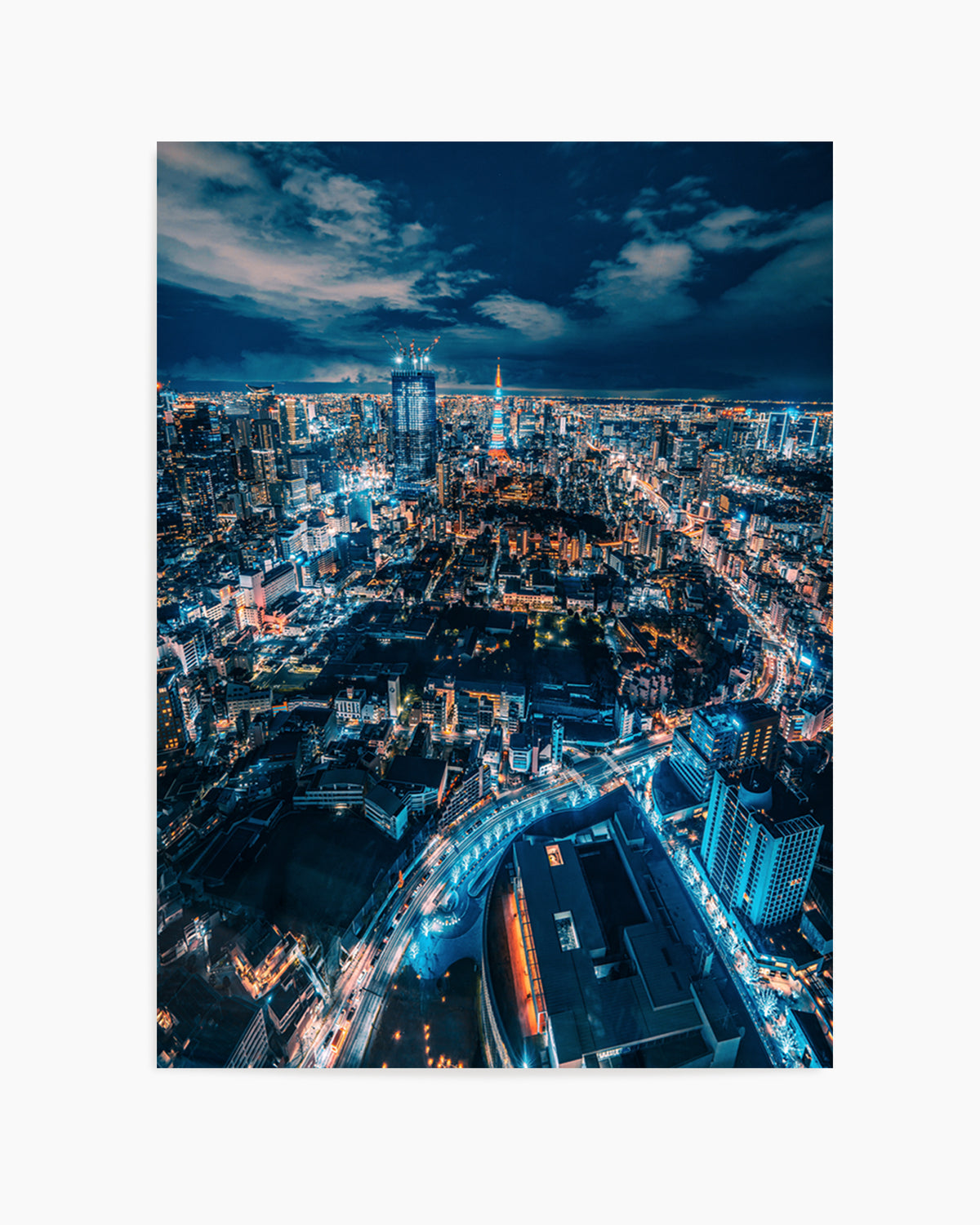 Tokyo City Lights by Christopher Snowman | Art Print