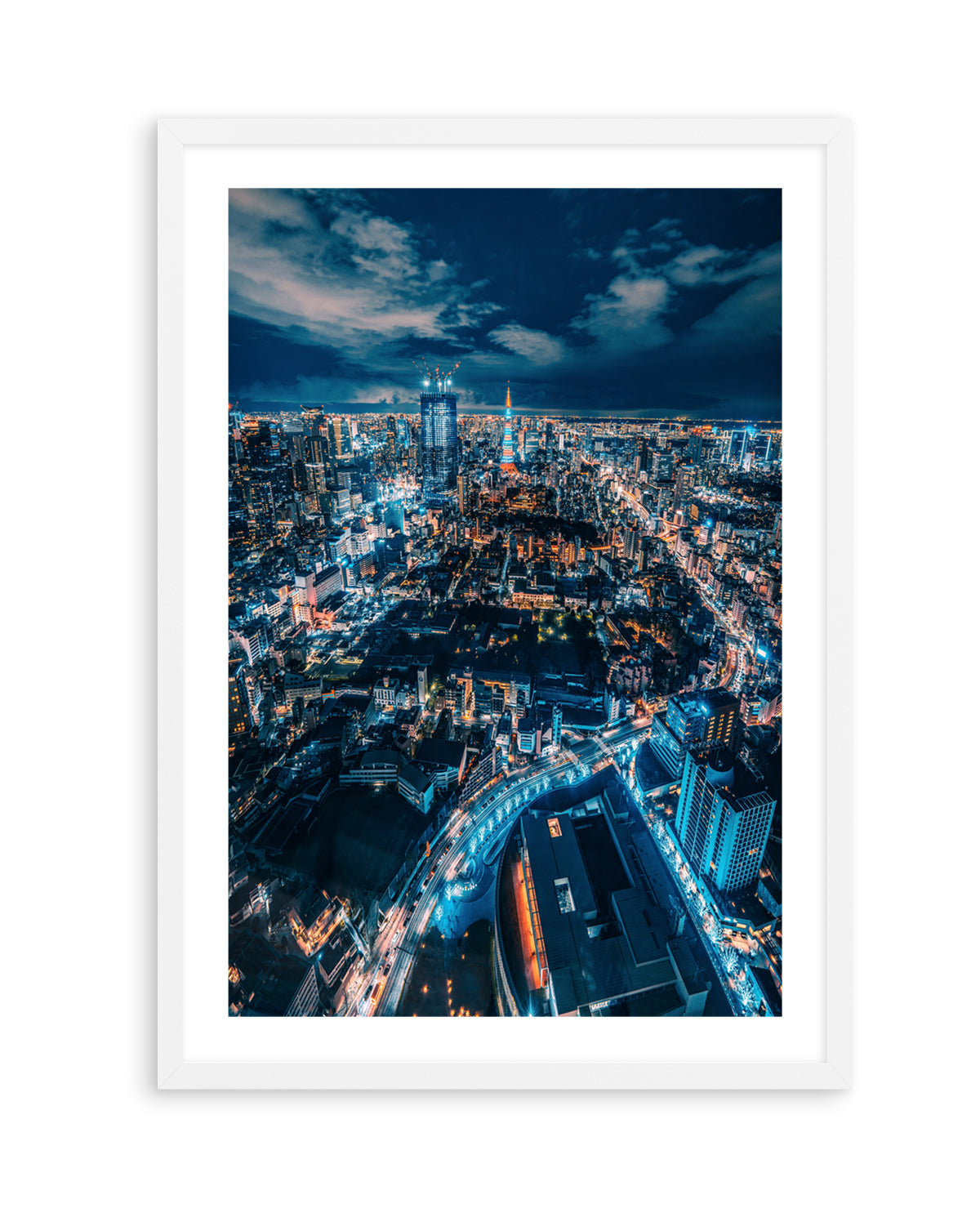 Tokyo City Lights by Christopher Snowman | Art Print