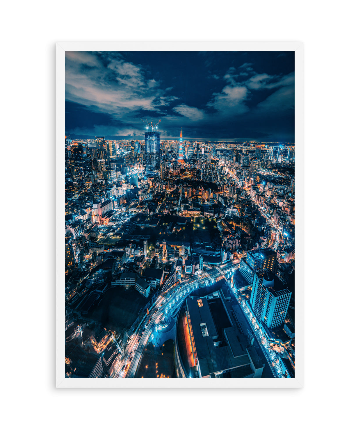 Tokyo City Lights by Christopher Snowman | Art Print