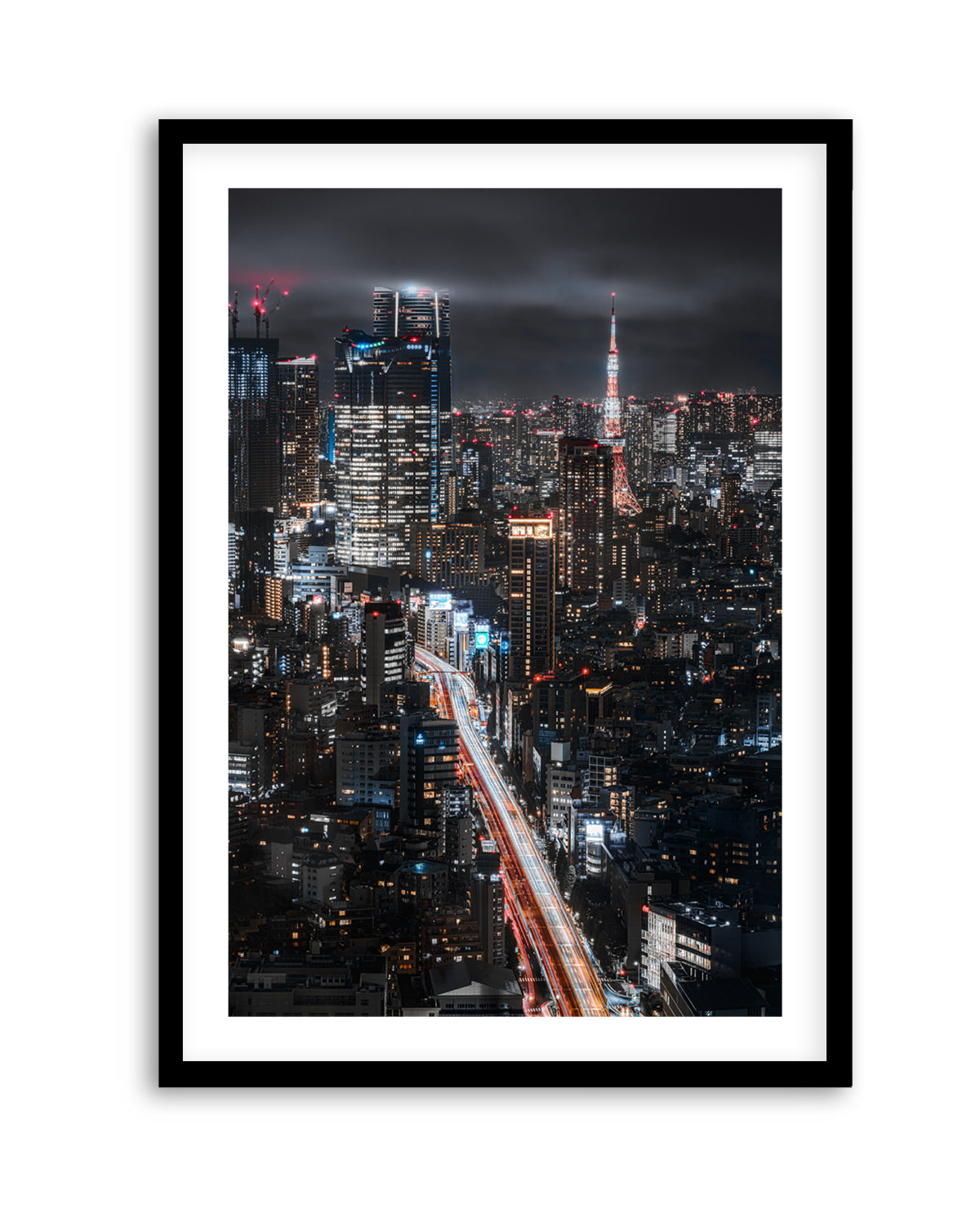 Tokyo City Night Lights by I_ha__to | Art Print