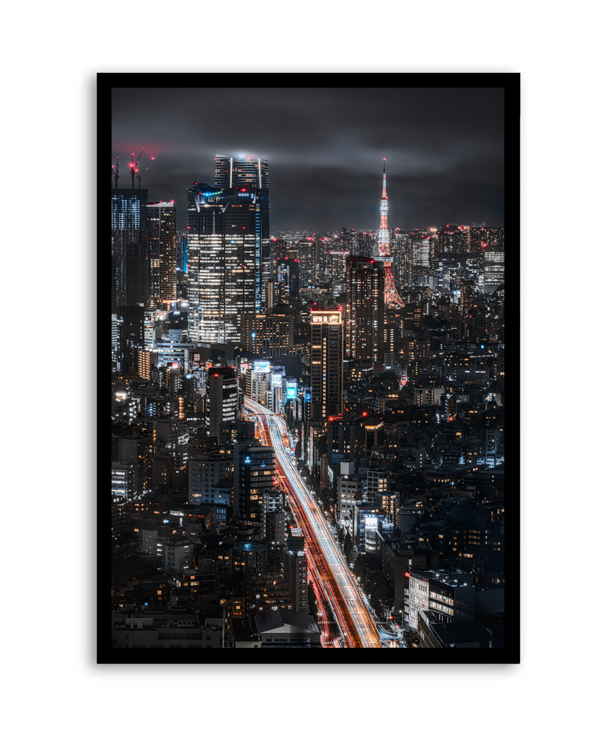 Tokyo City Night Lights by I_ha__to | Art Print