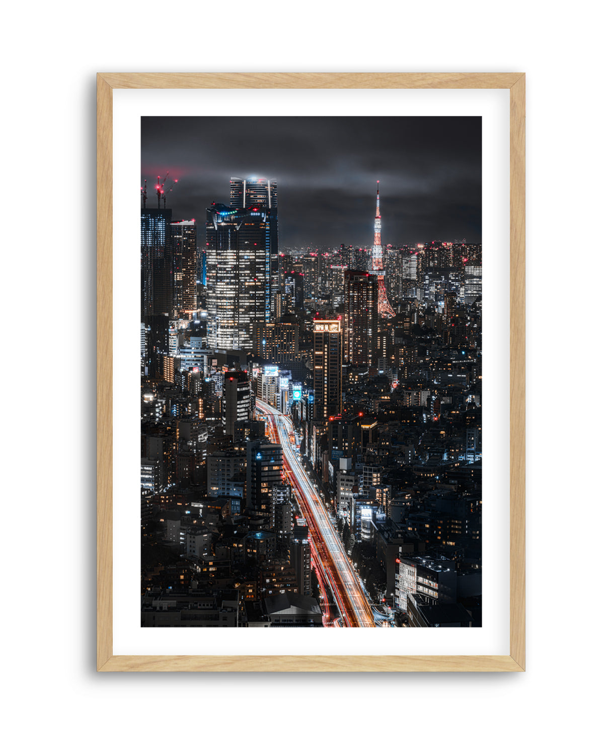 Tokyo City Night Lights by I_ha__to | Art Print
