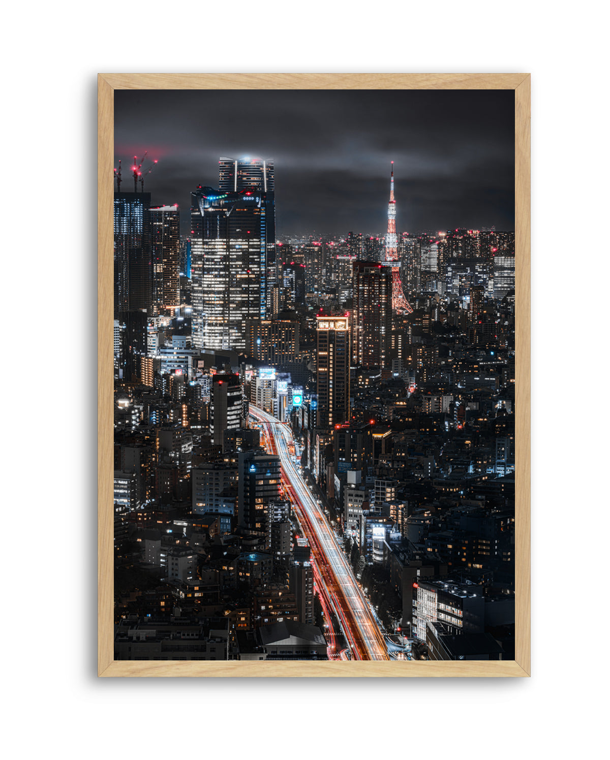 Tokyo City Night Lights by I_ha__to | Art Print