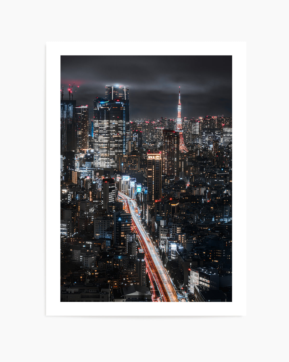 Tokyo City Night Lights by I_ha__to | Art Print