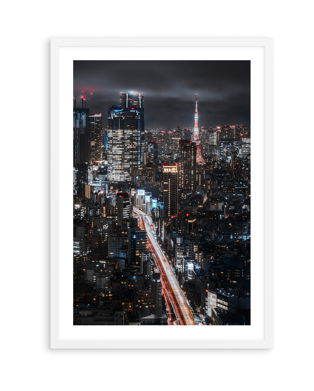 Tokyo City Night Lights by I_ha__to | Art Print