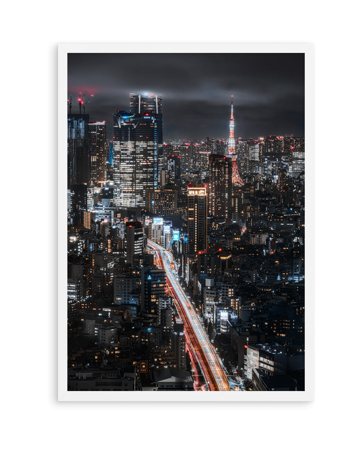 Tokyo City Night Lights by I_ha__to | Art Print