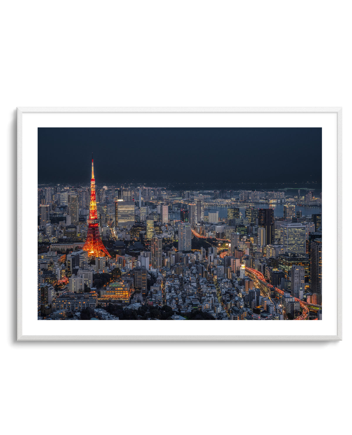 Tokyo City Night View by Rana Jabeen | Art Print