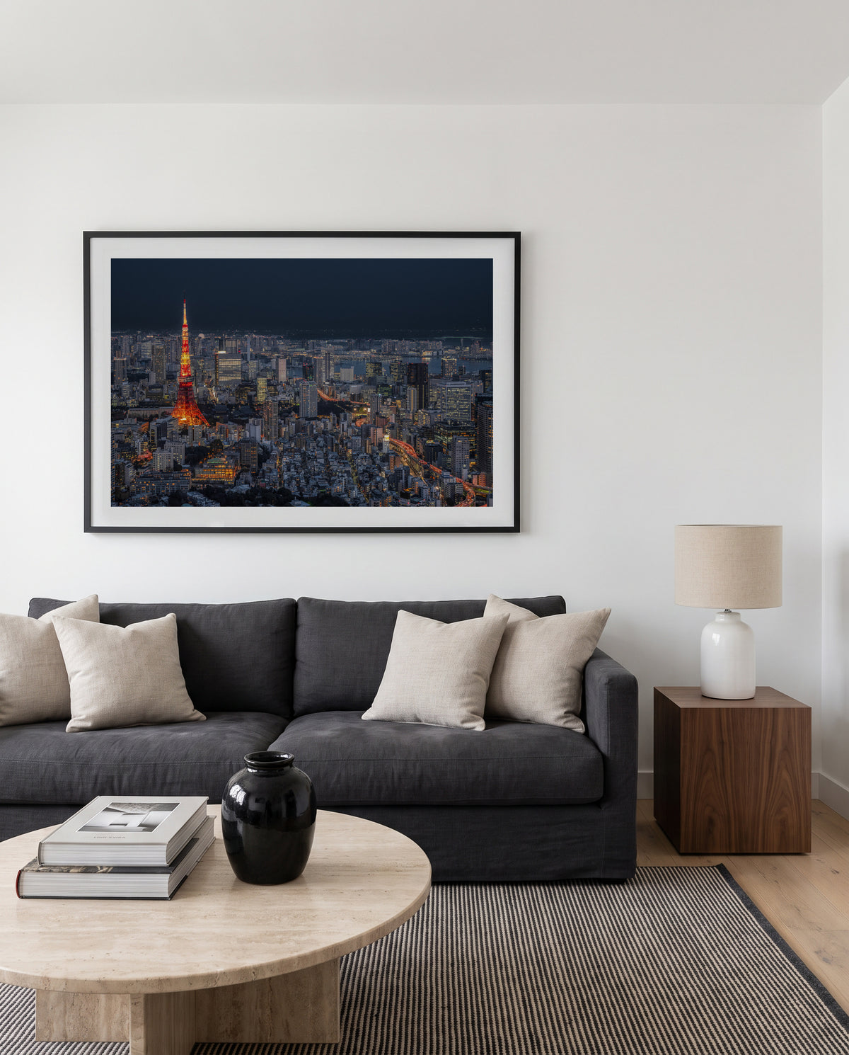Tokyo City Night View by Rana Jabeen | Art Print