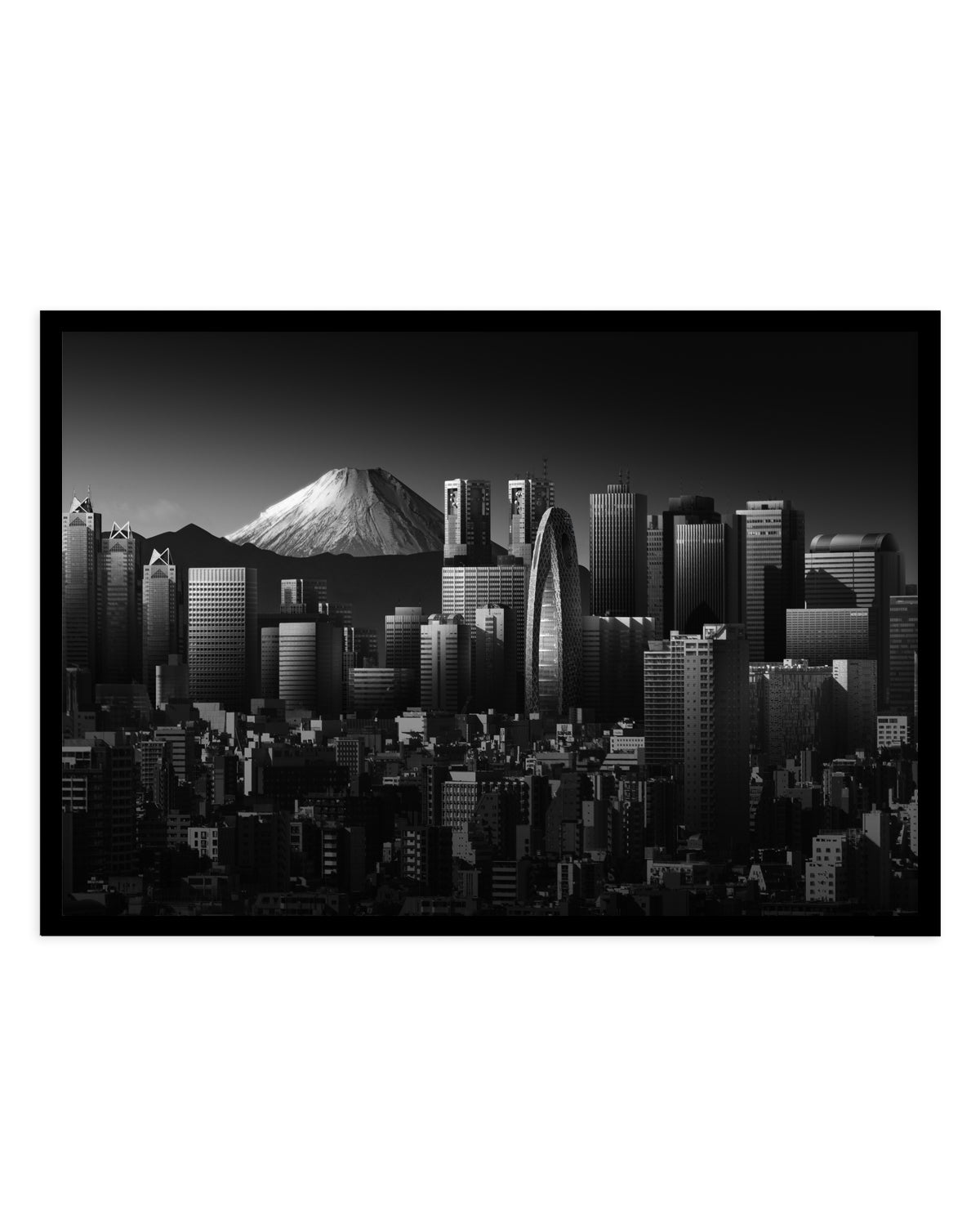 Tokyo Fuji Skyline by Shuchuan Liu | Art Print