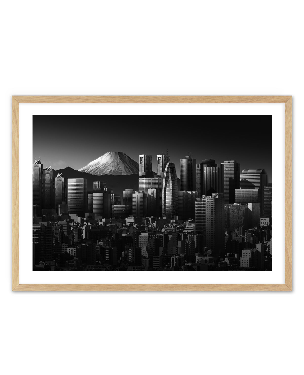 Tokyo Fuji Skyline by Shuchuan Liu | Art Print