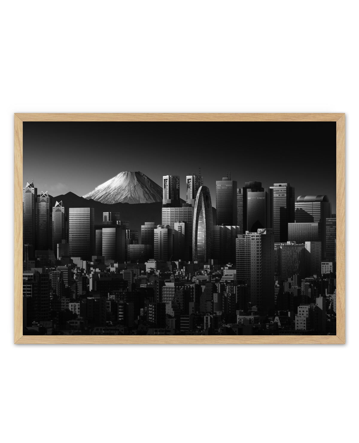 Tokyo Fuji Skyline by Shuchuan Liu | Art Print