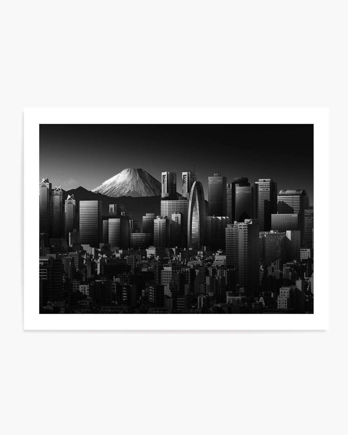 Tokyo Fuji Skyline by Shuchuan Liu | Art Print