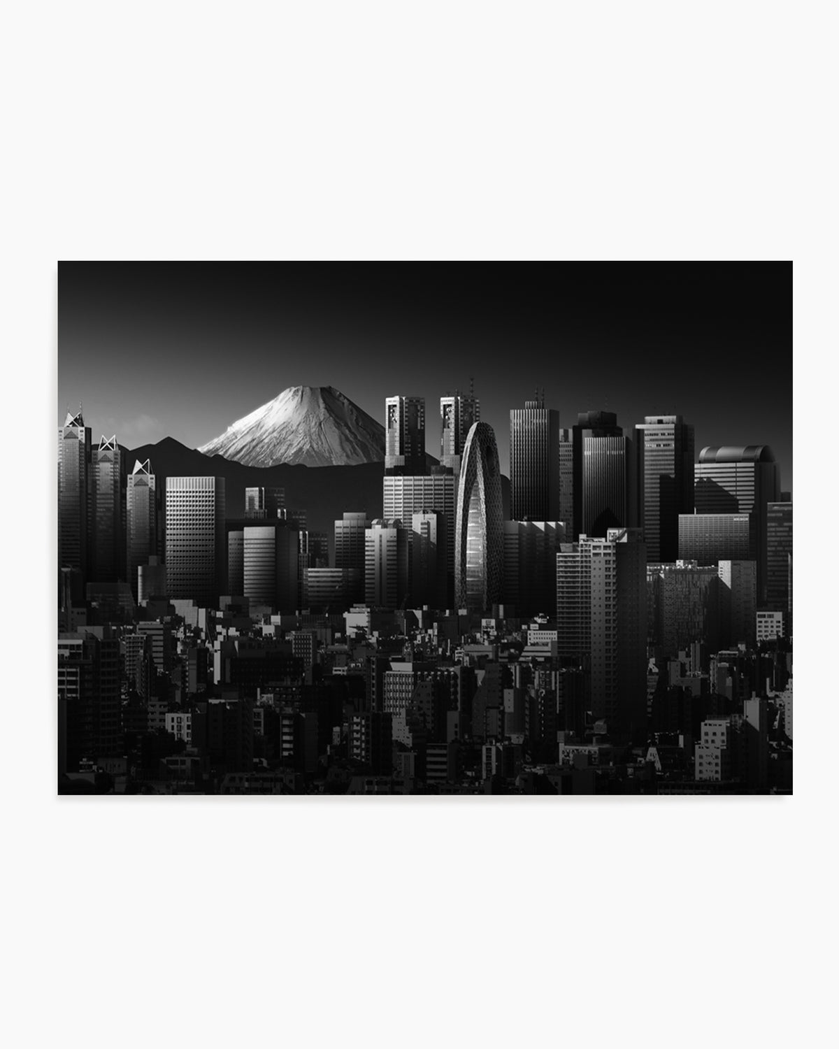 Tokyo Fuji Skyline by Shuchuan Liu | Art Print