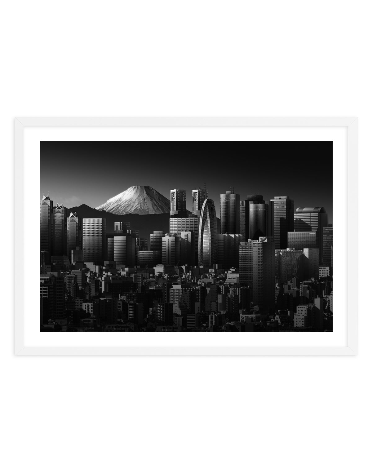 Tokyo Fuji Skyline by Shuchuan Liu | Art Print