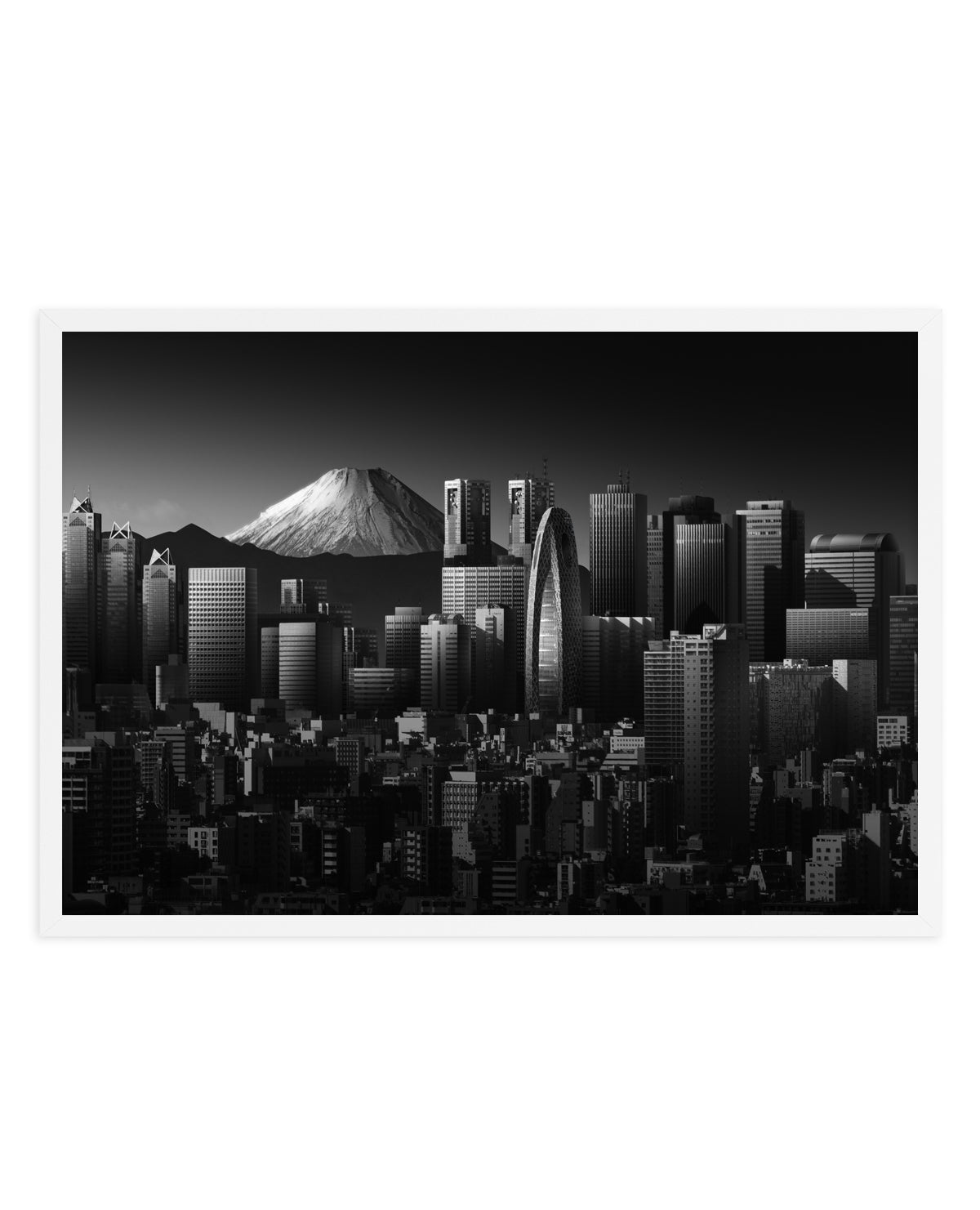 Tokyo Fuji Skyline by Shuchuan Liu | Art Print