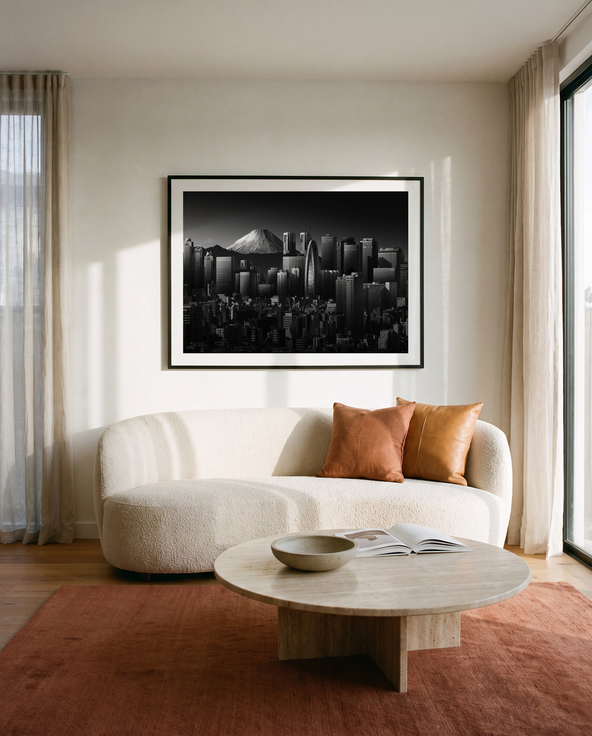 Tokyo Fuji Skyline by Shuchuan Liu | Art Print