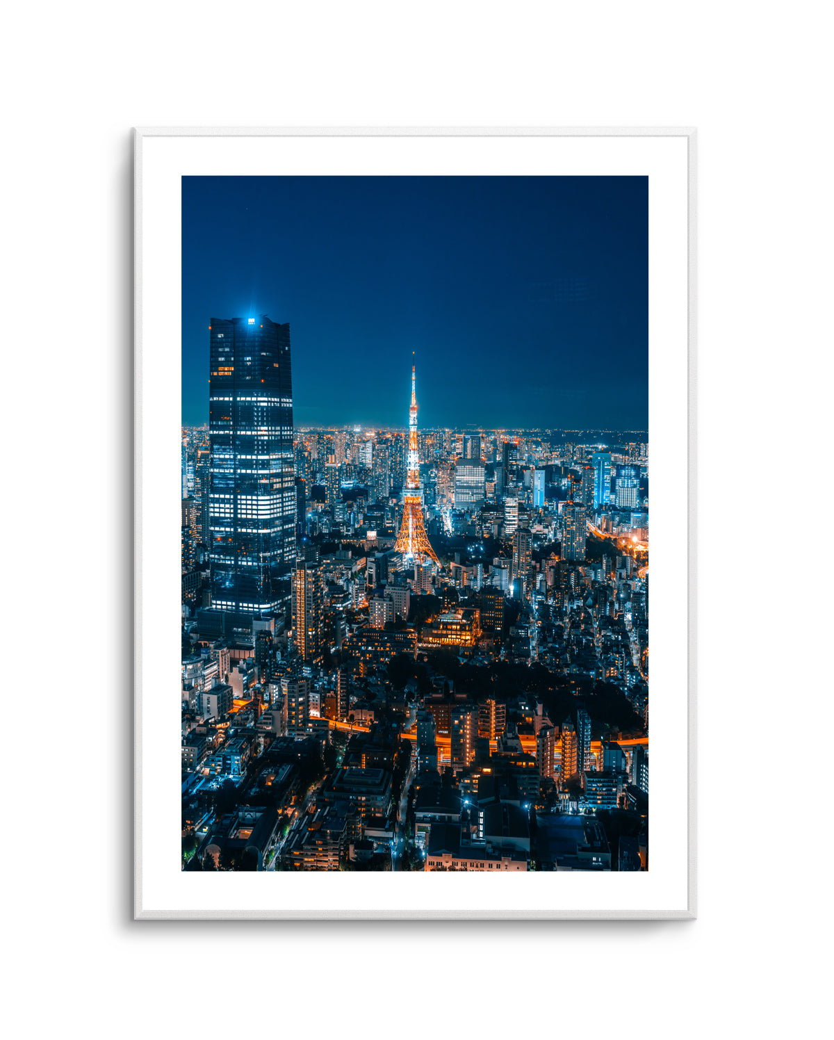Tokyo Tower Night View by Christopher Snowman | Art Print