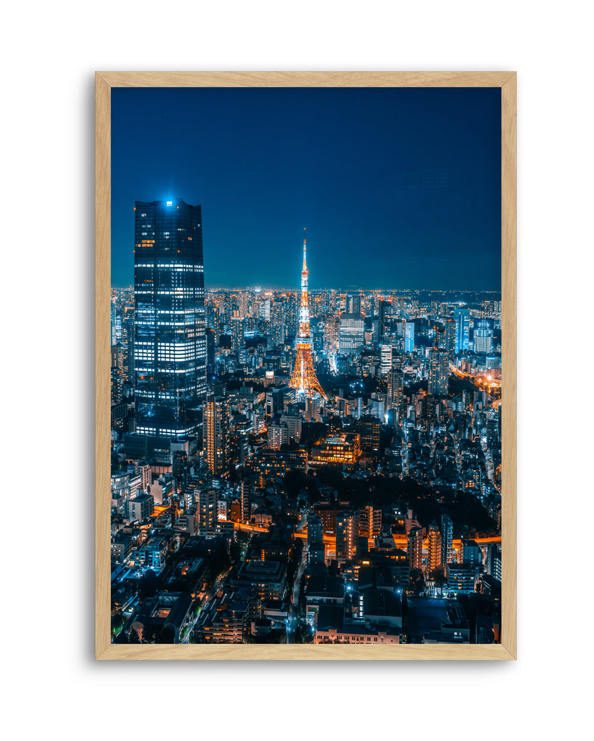 Tokyo Tower Night View by Christopher Snowman | Art Print