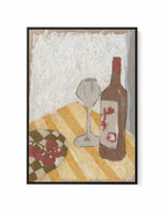 Tomatoes and Wine | Framed Canvas Art Print