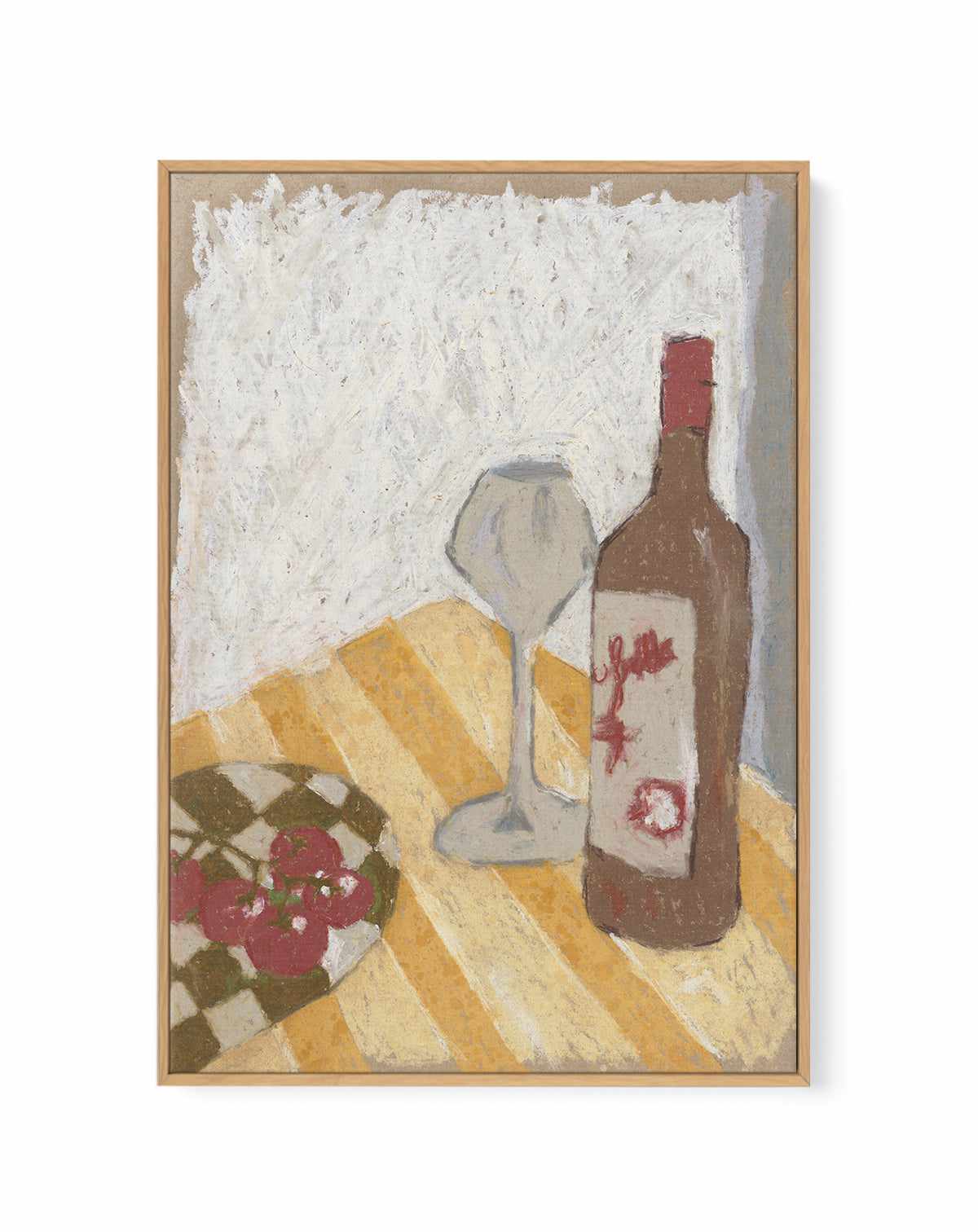 Tomatoes and Wine | Framed Canvas Art Print from Olive et Oriel where you can shop wallpaper and artworks online