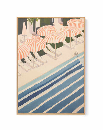 Tommy Stripes | Framed Canvas Art Print from Olive et Oriel where you can shop wallpaper and artworks online