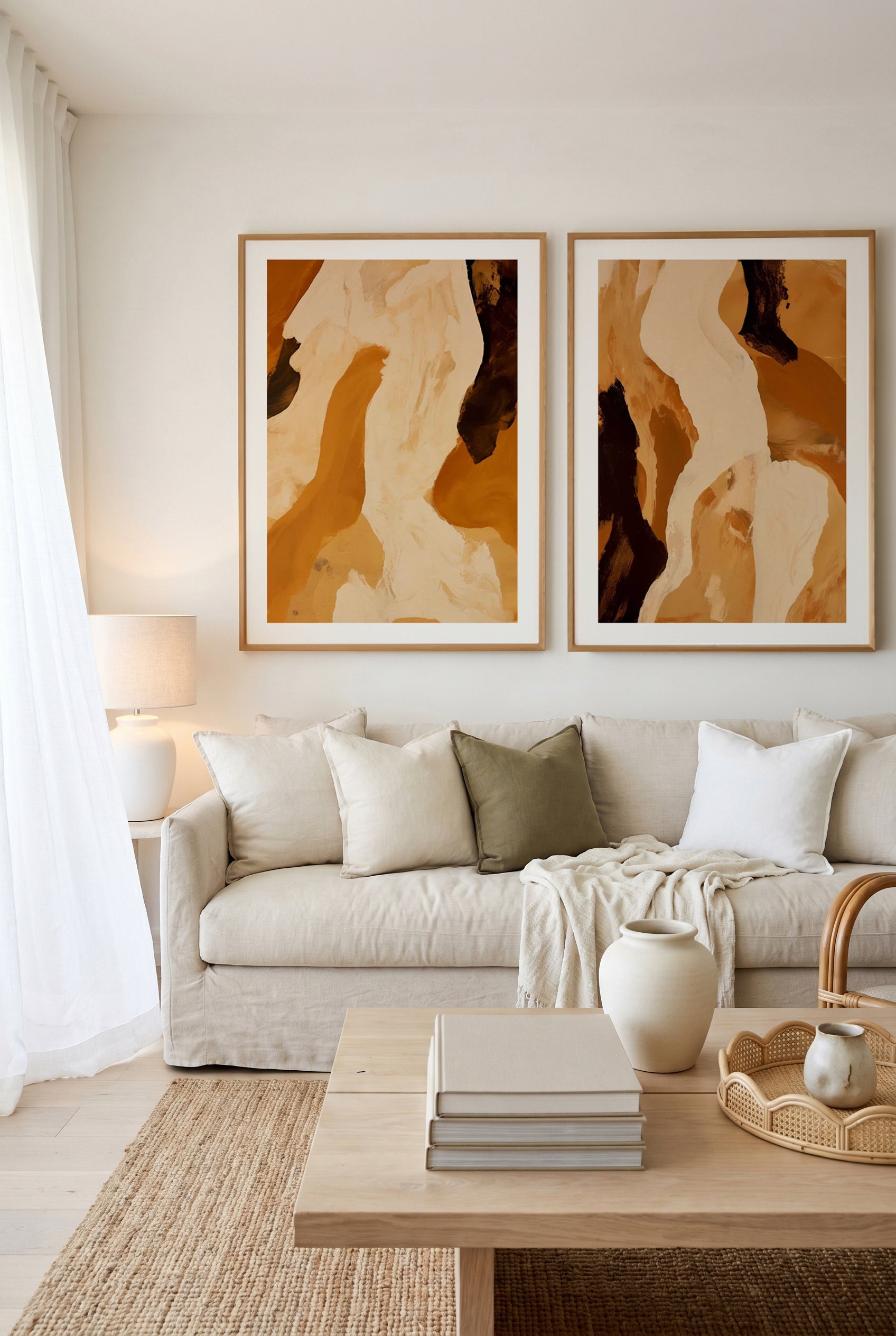 Tonalita Carmel I & II Art Print Set of 2 | Matching Wall Art