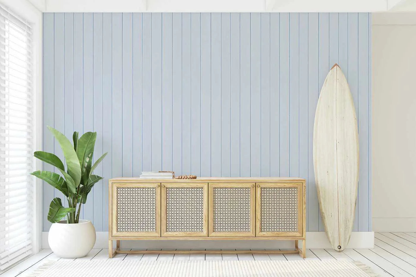 Tongue & Groove Wood Panel Wallpaper | Ice Blue-Wallpaper-Buy Kids Removable Wallpaper Online Our Custom Made Children√¢‚Ç¨‚Ñ¢s Wallpapers Are A Fun Way To Decorate And Enhance Boys Bedroom Decor And Girls Bedrooms They Are An Amazing Addition To Your Kids Bedroom Walls Our Collection of Kids Wallpaper Is Sure To Transform Your Kids Rooms Interior Style From Pink Wallpaper To Dinosaur Wallpaper Even Marble Wallpapers For Teen Boys Shop Peel And Stick Wallpaper Online Today With Olive et Oriel