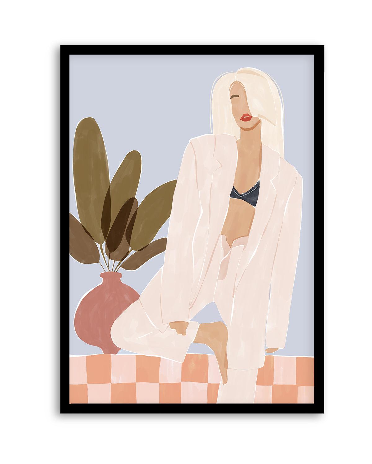 Too Lazy To Yoga By Ivy Green Illustration | Art Print