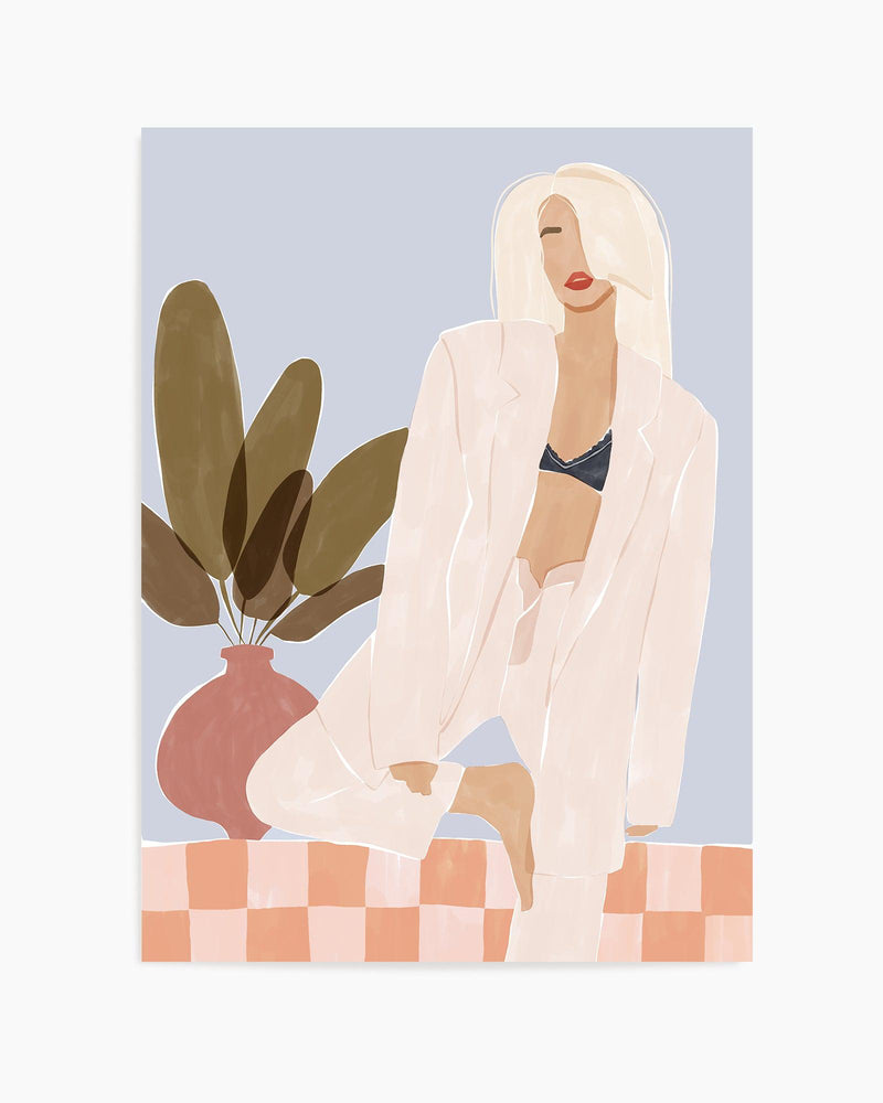 Too Lazy To Yoga By Ivy Green Illustration | Art Print