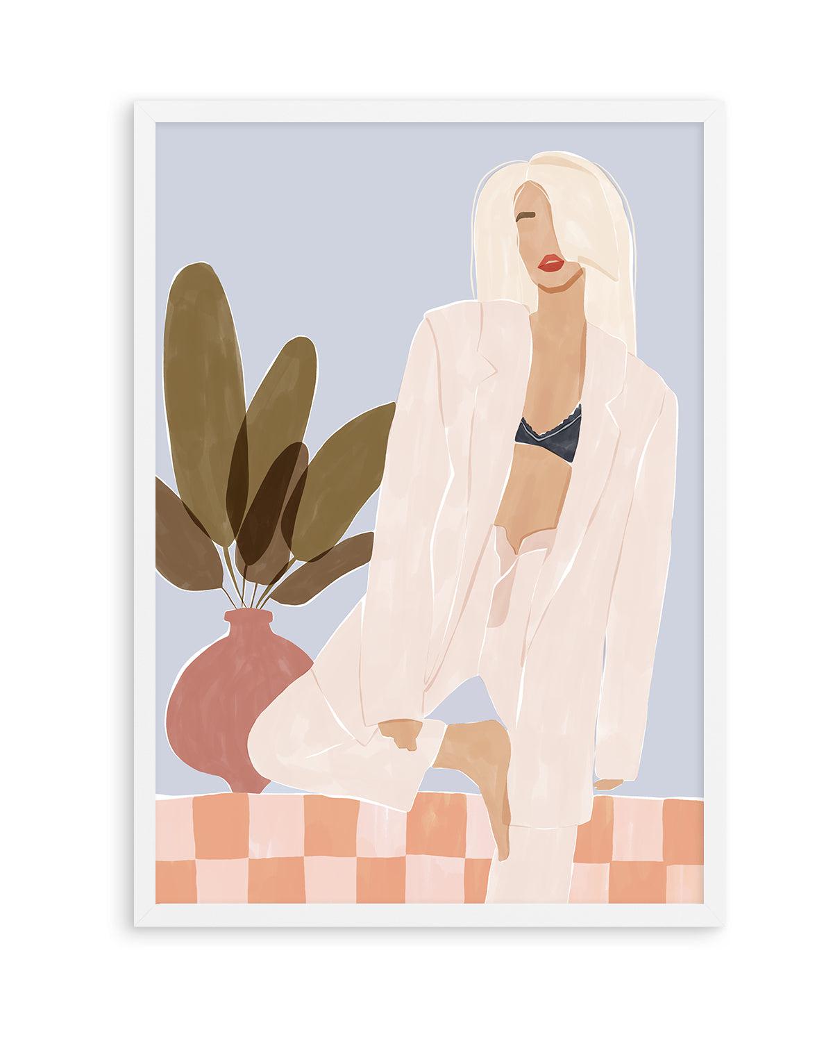 Too Lazy To Yoga By Ivy Green Illustration | Art Print