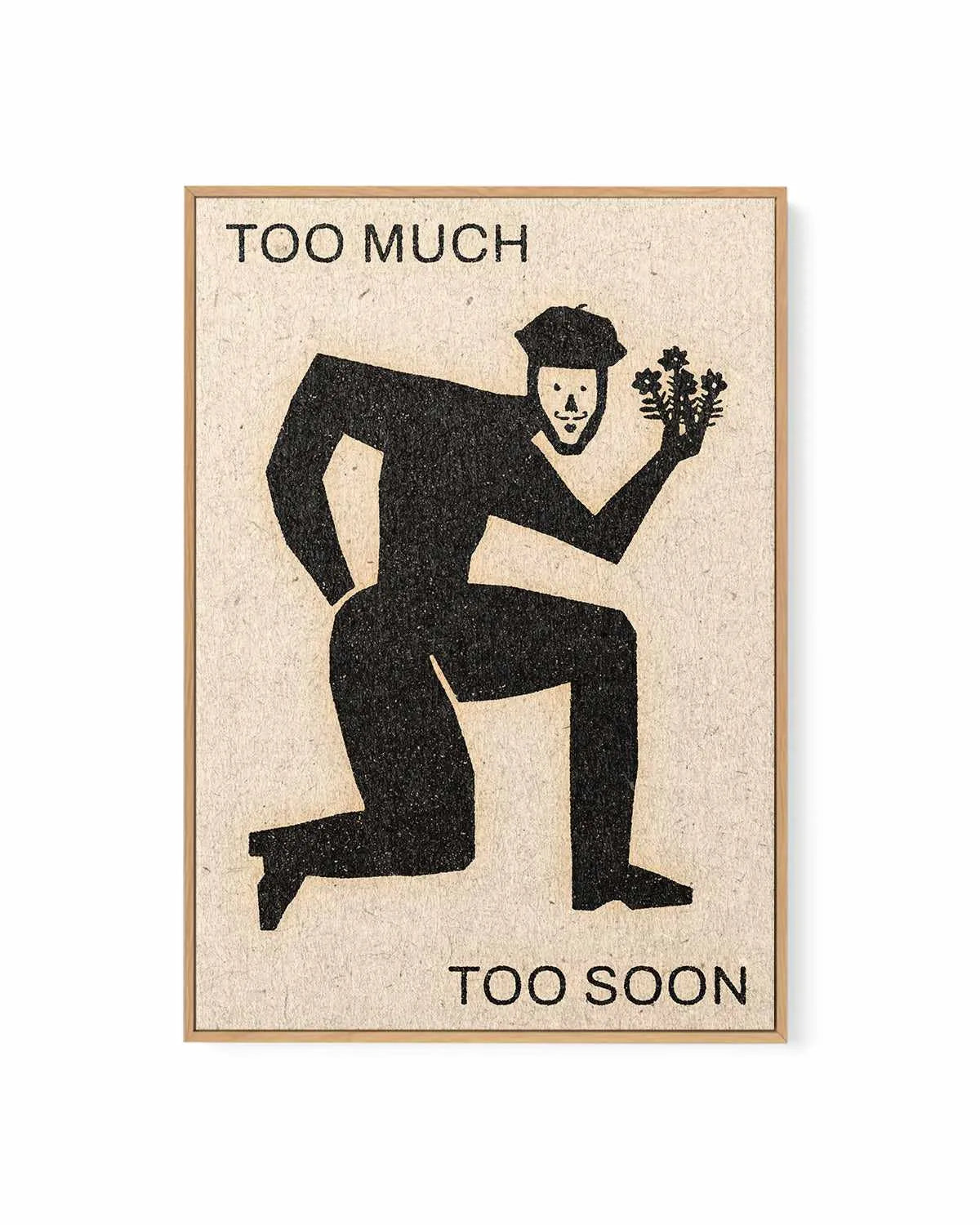 Too Much Too Soon by David Schmitt | Framed Canvas Art Print from Olive et Oriel where you can shop wallpaper and artworks online