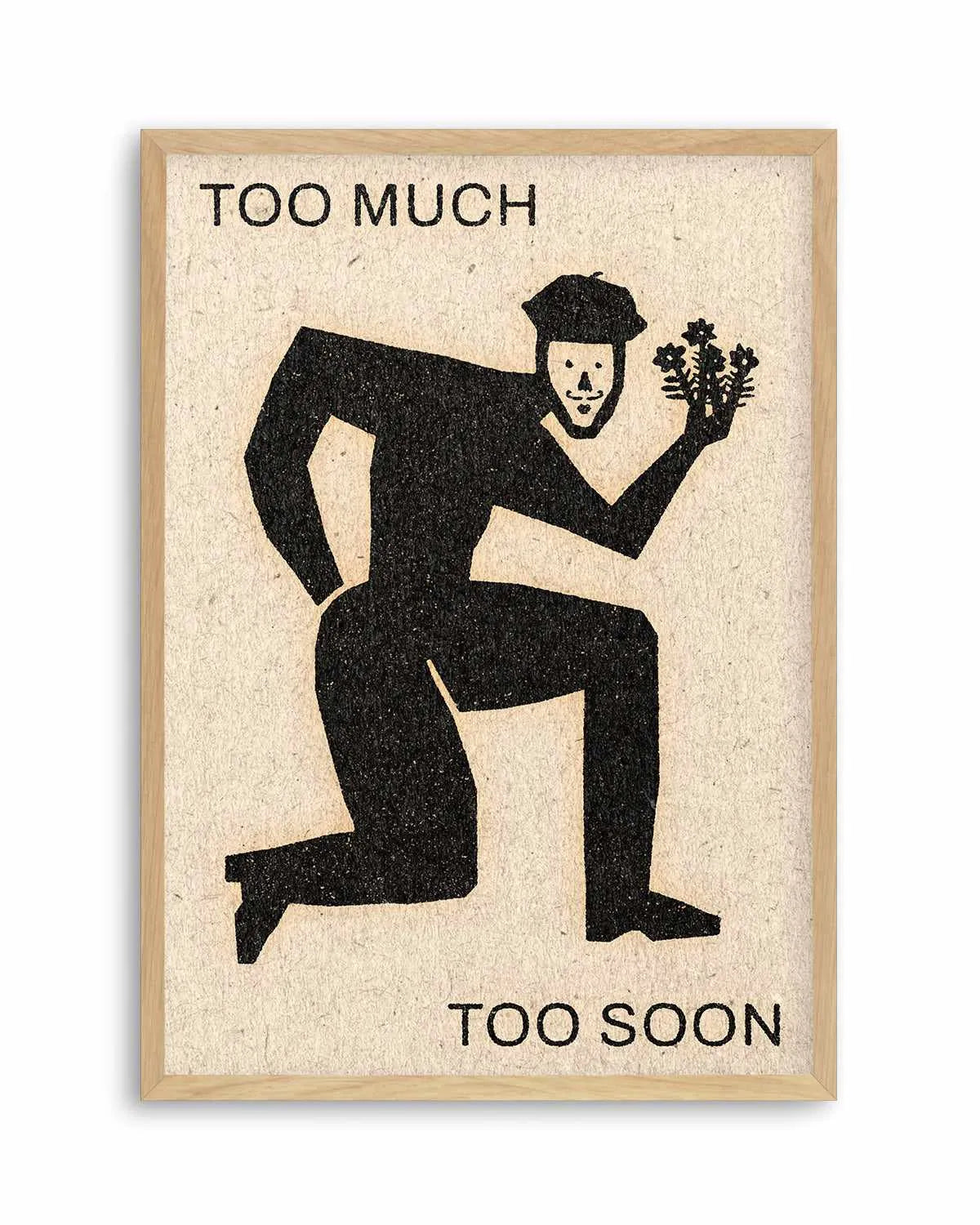 Too Much Too Soon by David Schmitt Art Print from Olive et Oriel where you can shop wallpaper and artworks online