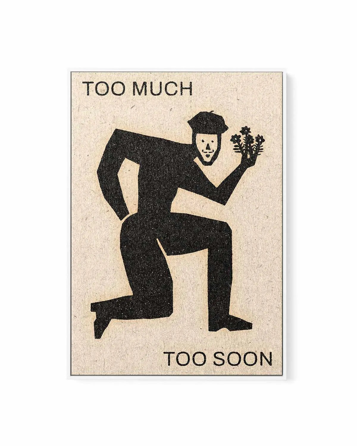 Too Much Too Soon by David Schmitt | Framed Canvas Art Print from Olive et Oriel where you can shop wallpaper and artworks online